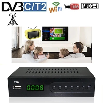 

DVB-T2 Tuner alıcı HDMI HD 1080PSatellite dekoder TV TV Tuner DVB T2 DVB C USB dahili rusça manuel monitör adaptörü