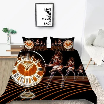 

Abstract Dancer Bedding Set Queen Size Creative 3D Fashionable Duvet Cover King Twin Full Single Double Unique Design Bed Set