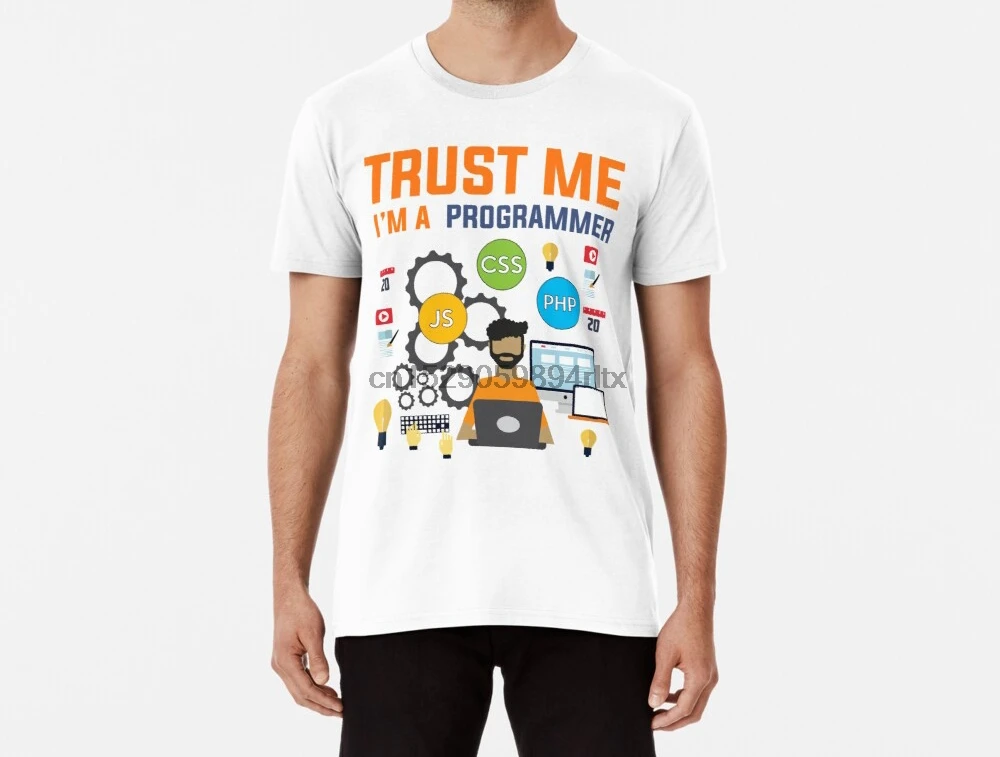 Мужская футболка Funy программатор разработчик компьютер ученый подарок для