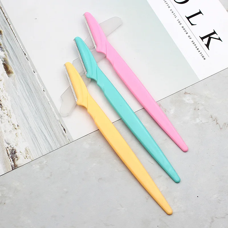 1pc sobrancelha trimmer navalha para sobrancelhas shaver cabelo removedor facial navalha maquiagem para mulheres rosto bikini ferramentas de maquiagem de cabelo - Productos do TikTok que valem a pena comprar