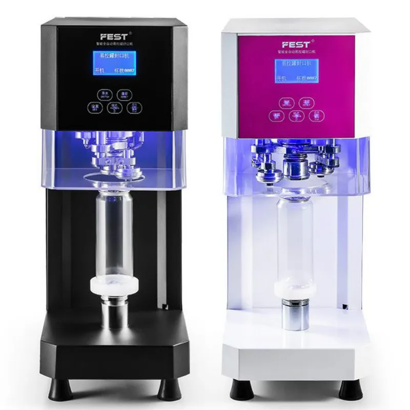 

RC-255 Commercial Fully Automatic Can Sealing Machine Milk Tea Shop Plastic Can Beverage Sealing Machine Sealing 55mm