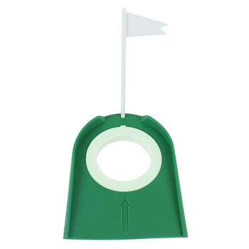 

Sport Golf Putting Cup Accessory Indoor Outdoor ABS Garden Adjustable Hole Training Aids Practice Regulation With Flag Practical