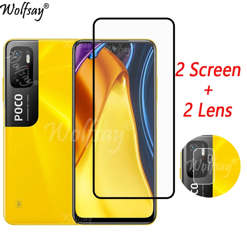 Vetro Temperato A Colla Totale Per Xiaomi Poco M3 Pro Pellicola Salvaschermo Per Xiaomi Poco M3 Pro 4G Vetro Per Fotocamera Per Vetro Poco M3 X3 Pro