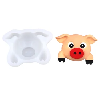 

Cartoon Animal Pig Chocolate Mold Fondant Cake Plaster Silicone Mold Baking Tool