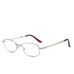 Новые металлические складные анти-синие очки для чтения, портативные очки для чтения с высоким разрешением, унисекс, повседневные дикие