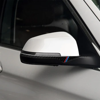

Carbon Fiber Car Interior Decoration Rearview Mirror Frame Trim Cover Sticker for BMW 5 Series F07 F10 F01 E60 2008-2017 Decal