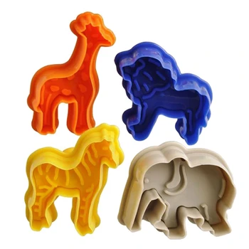 

animal form Cake Cookie Cutter (ran color, set of 4)