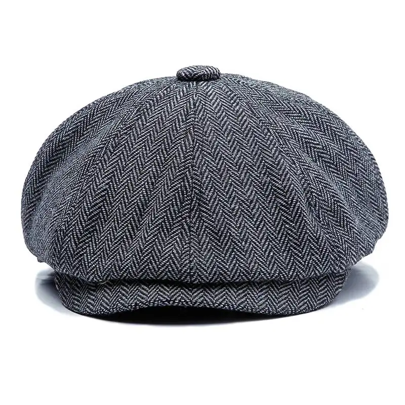 58cm-Grey JNKET модная осенне-зимняя Кепка-берет в стиле ретро, восьмиугольная кепка для мужчин и женщин, плоская кепка s, Классическая художественная Кепка Gatsby - Цвет: 58cm-Grey