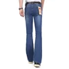 High Quality Men's Summer Thin Boot Cut Jeans Male Mid Waist Business Waterwash Denim Pants  flares Trousers 26-38 5