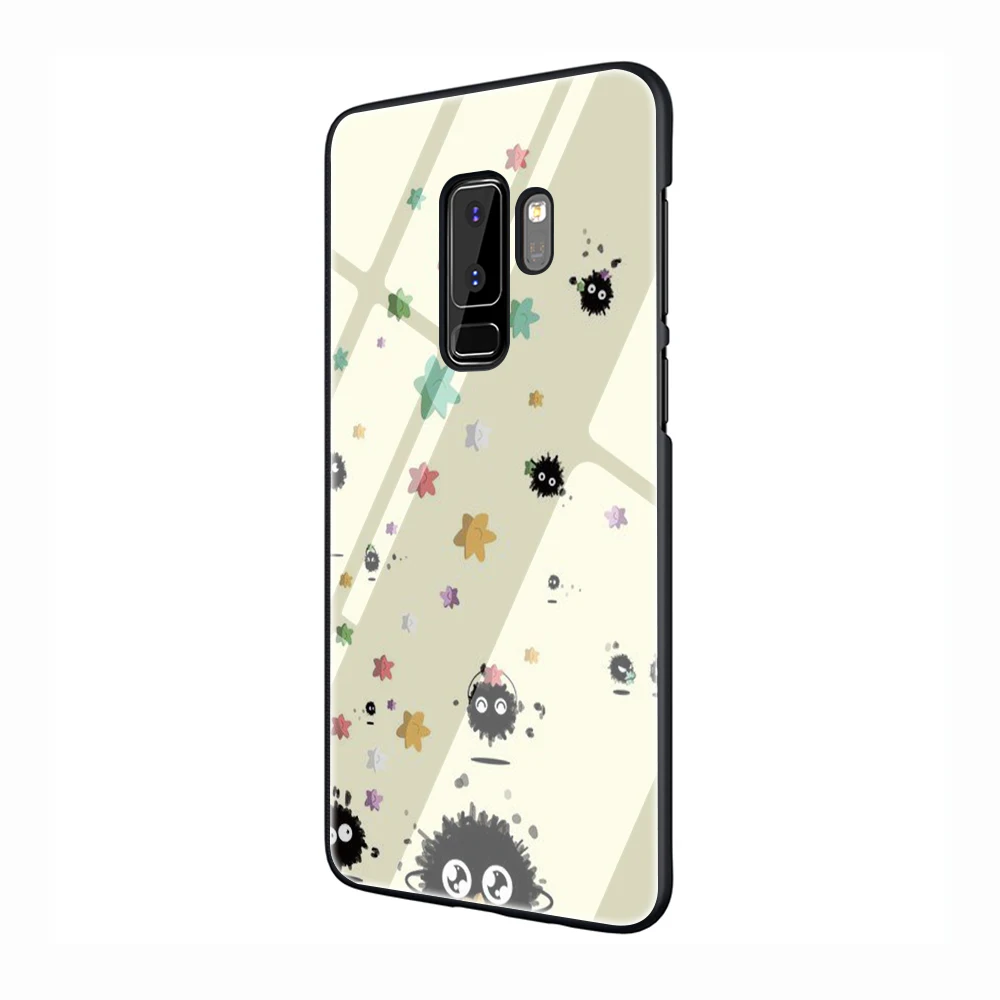G8 EWAU Studio Ghibli Spirited Away SOOT Tempered Glass Phone Case for Samsung S7 8 9 10 Note 8 9 10 Plus A10 20 30 40 50 60 70 - Цвет: G8
