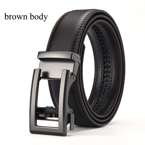 tiger belt [LFMB]Men's belt Cow genuine leather mens belt cowhide strap for male ratchet automatic buckle belts for men brand belt leather belt for men Belts