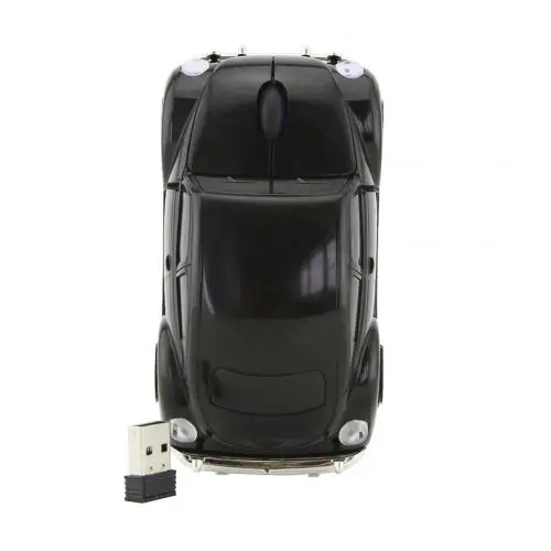 Беспроводная компьютерная мышь в форме автомобиля Usb оптическая мини 3d эргономичная игровая мышь для внедорожников портативная компьютерная игровая мышь для ноутбука Macbook - Цвет: Черный