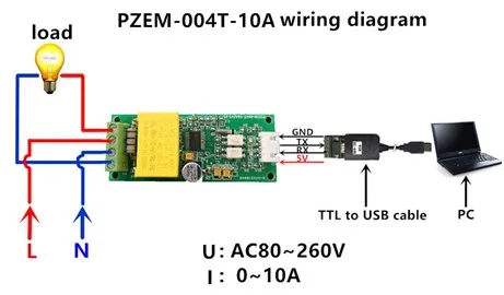 PZEM 004T новая версия TTL Modbus Мощность энергии Ватт метр AC 220V 0 10A электричество Вольт