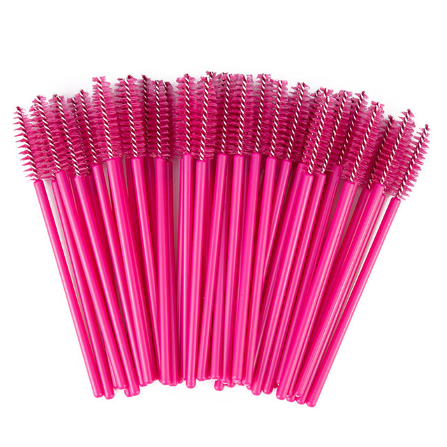 Disposable Crystal Eyelash Brush Comb Eyelashes Extension Brush For Eyelash Extension Mascara Wands Makeup Tools