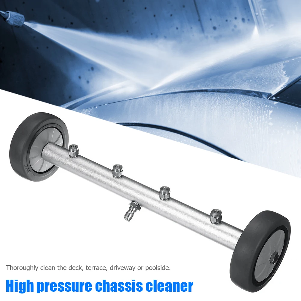 16 inch Pressure Washer Undercarriage High Pressure Washer Car Wash Cleaner 4000 PSI Under Car Water Broom w 3 Extension Wands|Car Washer|   - AliExpress