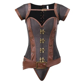 

Classical Style Court Body Shaping Clothes Steel Bone Vest Four Piece Suit Retro Gothic Corset Underwear Chest And Abdomen