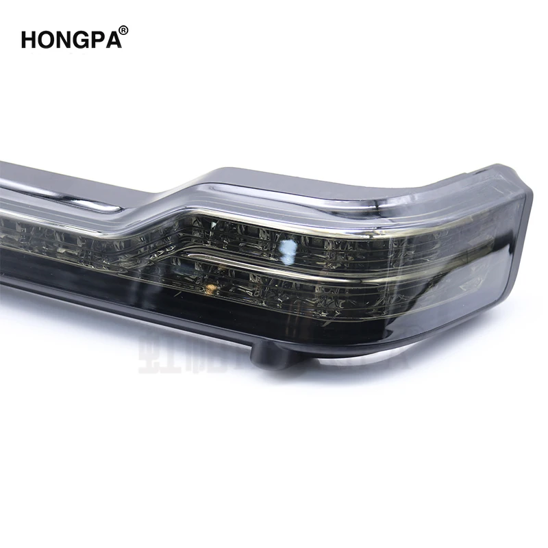 Для Harley Touring Trunk King 14-17 черный красный обертывание тур пакет светодиодный тормоз ходовой задний светильник Обертывание Для Harley Electra Glide 14-18