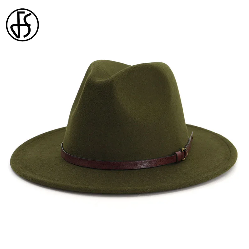 womens green fedora hat