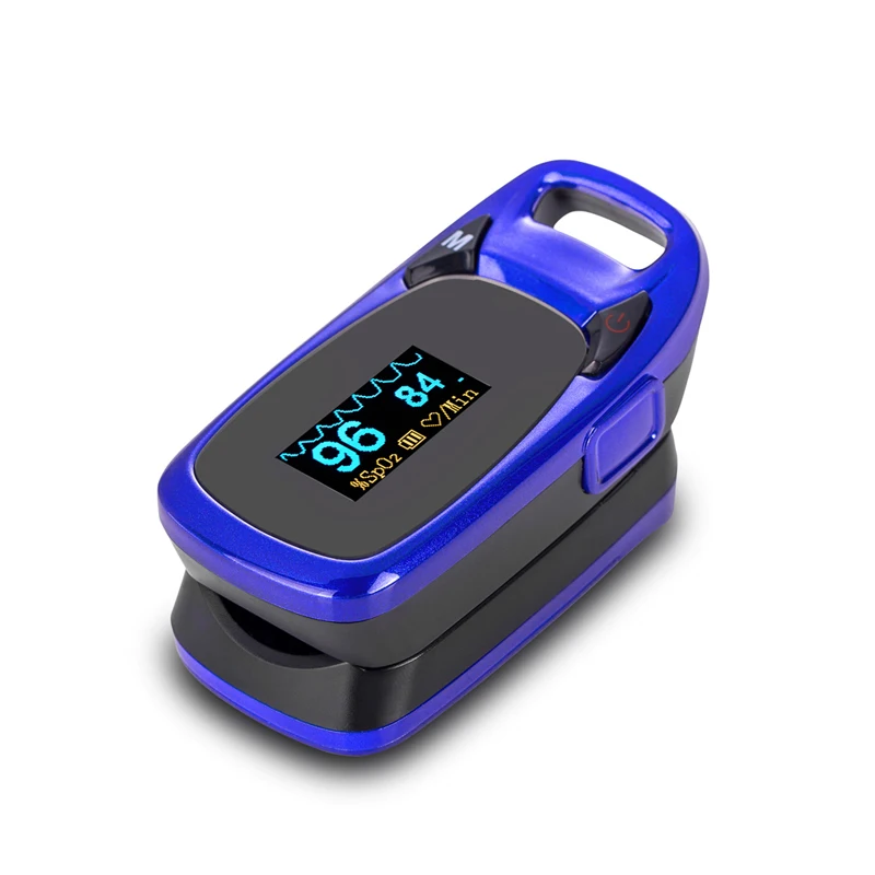 blue color Цифровой Пальчиковый Пульсоксиметр De Dedo Pulso Oximetro Saturometro SPO2 PR портативный Pulsi oximetro FDA CE утвержден - Цвет: blue color