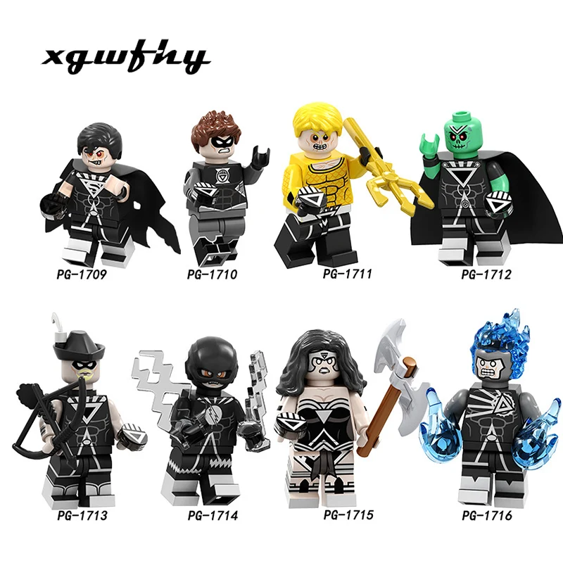 

Single sales PG8195 Super Heroes Building Blocks Flash Arrow Black Light Heroes Mars Superman Bricks For Kids Gift Toys JM11