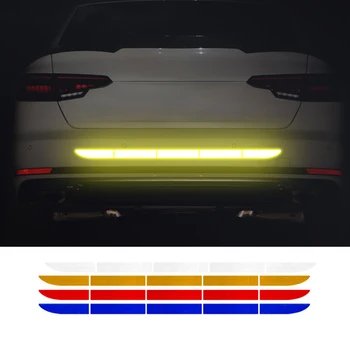 

Car Exterior Warning Strip Reflective Tape Stickers Reflect Tape Traceless Protective Trunk Body Car Sticker Car Accessories