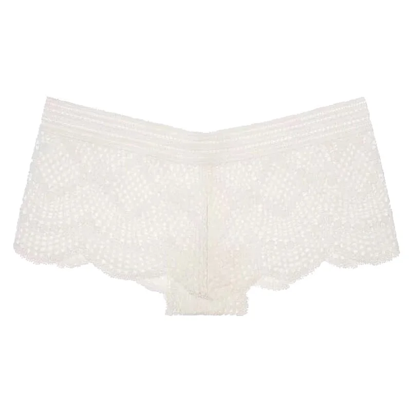 White TERMEZY, сексуальные трусики, женское нижнее белье, кружевные дышащие женские трусики, прозрачные трусы, красивое нижнее белье с низкой талией, милые трусы - Цвет: White