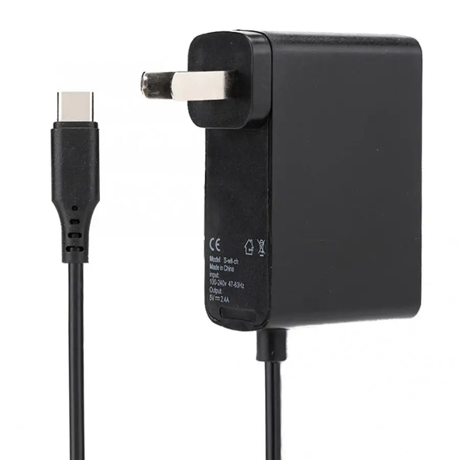 Для nintendo переключатель Мощность адаптер постоянного тока и Напряжение DC 5 V/2.4A Зарядное устройство 50/60Hz Мощность адаптер