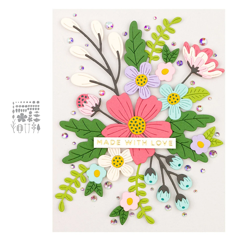 꽃 블룸 죽을 Troqueles 드 코르테 드 금속 절단 죽을 Scrapbooking 죽을 DIY Scrapbooking 누보 Arrivage 죽을 세트 2021