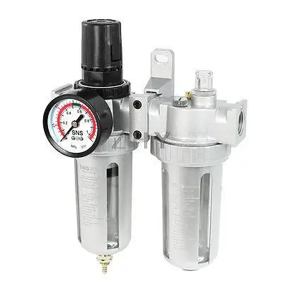 

SFR-400 Air Source Treatment Filter Regulator Lubricator Combination Two Unit
