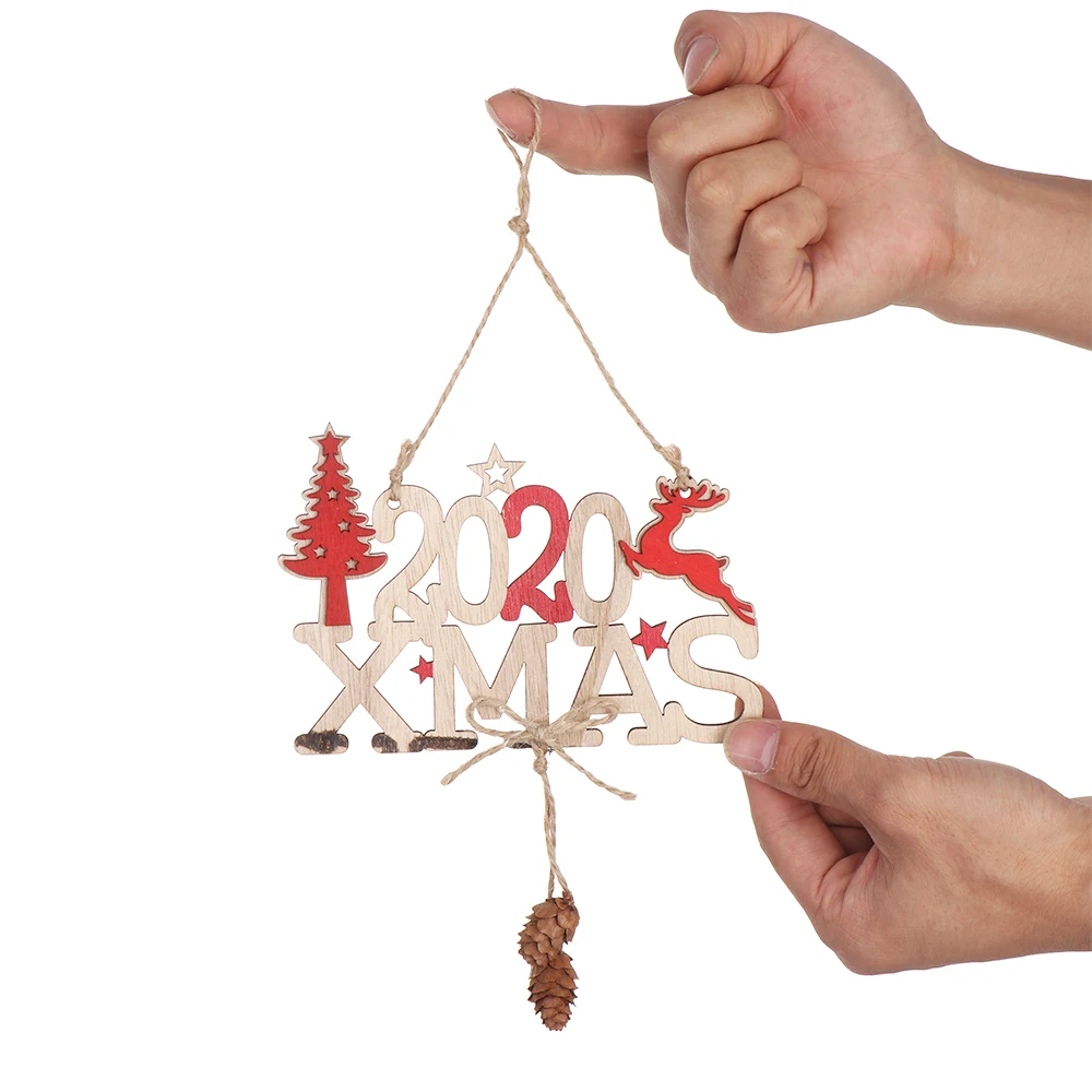 1 шт., новинка, рождественские деревянные украшения для рождественской елки, подвесной кулон, сделай сам, подарки для детей, сувениры на год, аксессуары для украшения дома
