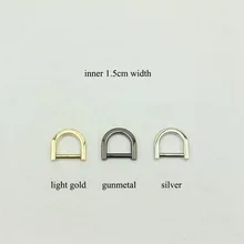 

5Pcs 1.5cm Metal Bag Belt O D Ring Dee Buckles Harf Round Detachable Ring for Handbag Clip DIY Craft Bag Parts Accessories