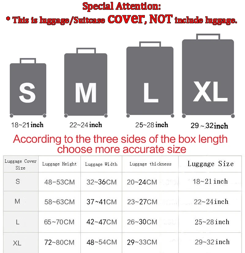 xl luggage size