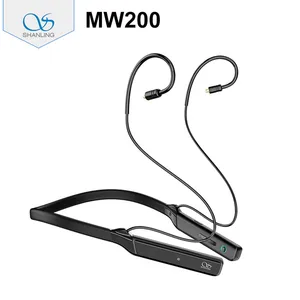 Image 1 - Shanling MW200 AK4377A CSR8675 Bluetooth 5.0 Neckband ספורט 2 פין 0.78mm MMCX אוזניות כבל רכיבי Codec מתאם IPX4 LDAC aptX HD