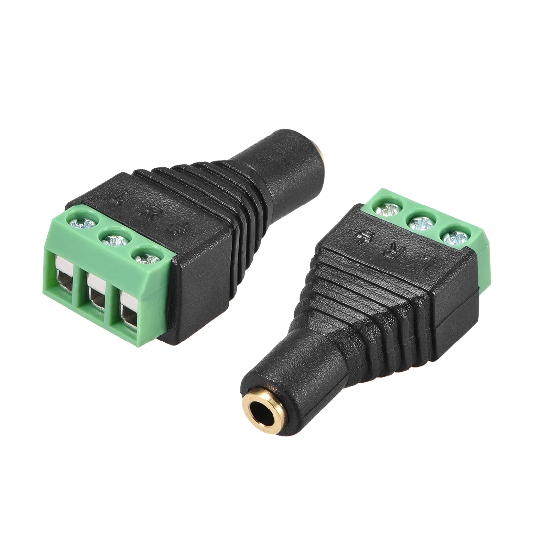 

uxcell 3.5mm Female to AV Screw Terminal Audio Video Connector Adapter Converter Green 2Pcs for CCTV Security Camera System