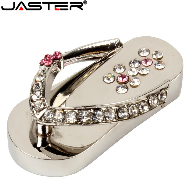 USB флеш накопитель JASTER Lovely Ювелирное Украшение туфелька с кристаллами