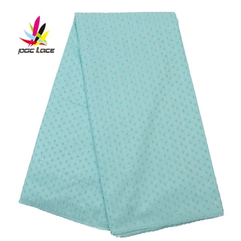 

White Green Swiss Voile Lace Cotton Embroidered Indian Tulle Mesh Net Decorative Flowers Embroidery Lace Tulle AMY2697B