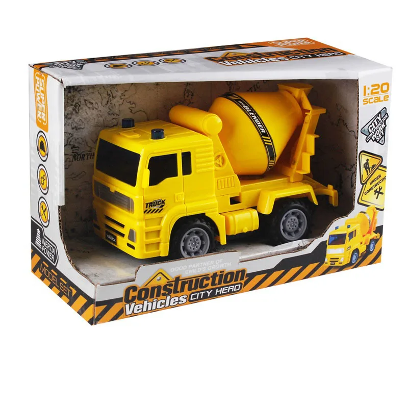 

Model Inertia CHILDREN'S Toy Engineering Vehicle Set Baby Fire Truck Excavator Mixer Truck Model