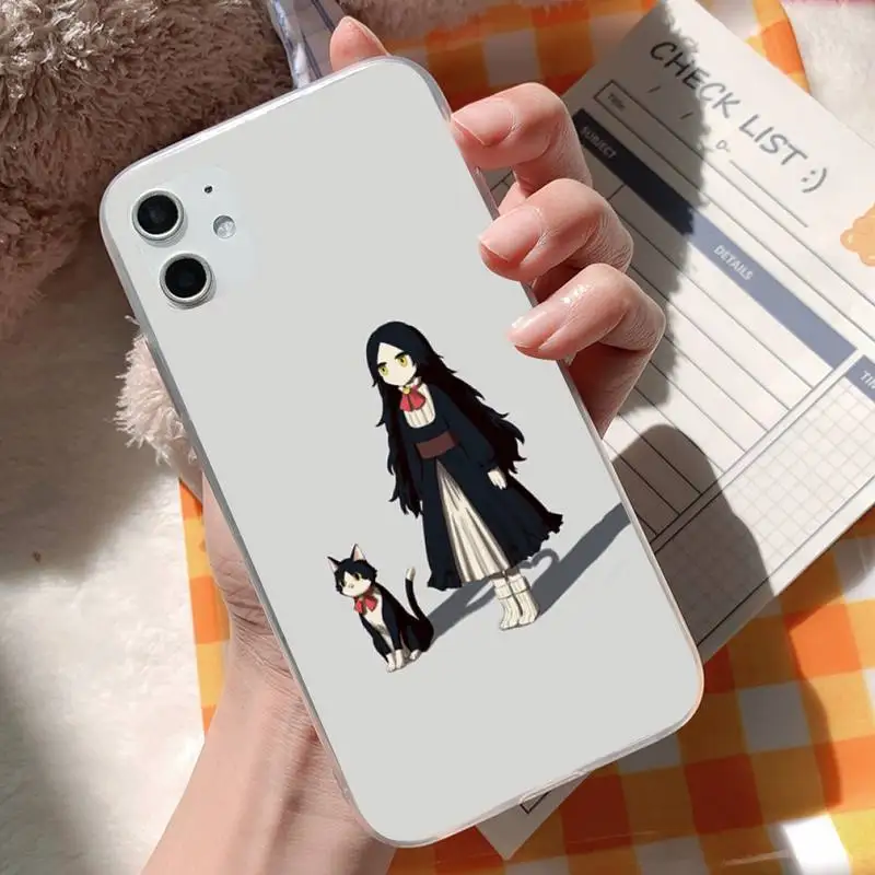 Motirunner Manga Girl черный мягкий чехол для телефона из ТПУ Iphone7 8 Plus SE2020 X XS MAX2 11PRO IX2 11PROMAX