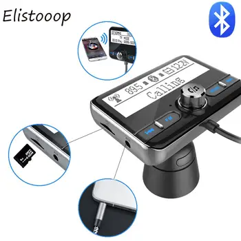 

Car Bluetooth FM Transmitter Wireless Handsfree FM Modulator Mp3 Stereo Audio Player Dual USB Charger LCD Display TF Card Play