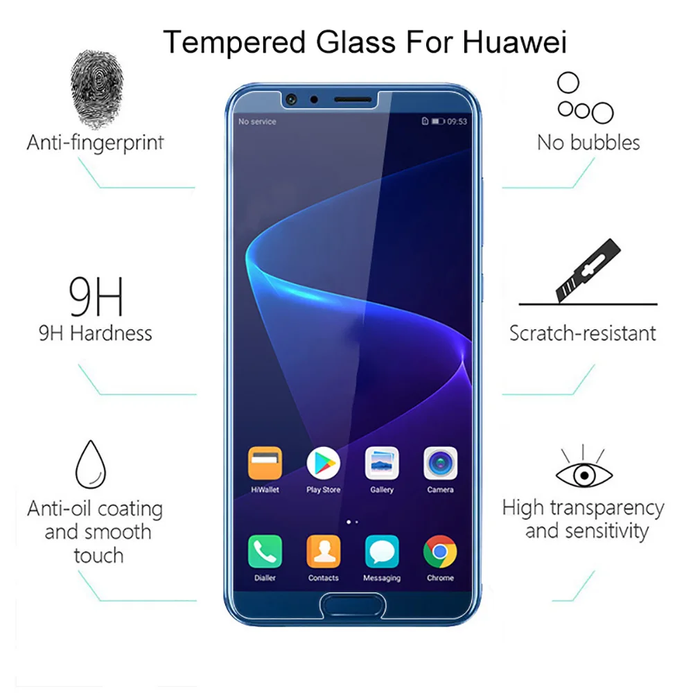 Защитная пленка для экрана из закаленного стекла huawei huawey p8 p9 p10 plus lite mini hauwei huawe p