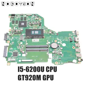 

NOKOTION NBG3B11001 NB.G3B11.001 DA0ZRWMB6G0 For ACER aspire E5-574G F5-572G V3-575G laptop motherboard I5-6200U GT920M GPU
