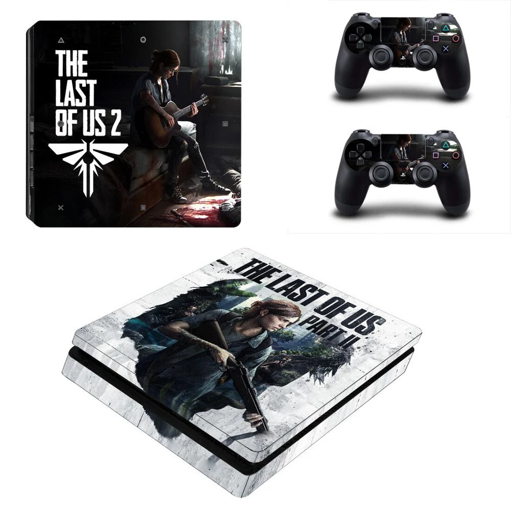 Download The Last Of Us Part Ii Ps4 Slim Stickers Ps 4 Play Station 4 Slim Skin Sticker For Playstation 4 Slim Console And Controller Aliexpress