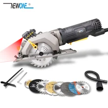 NEWONE 600W 3500RPM Mini Compact Circular Saw with Laser Guide Small but Powerful Ideal for Wood, Tile, Aluminum and Plastic Cut