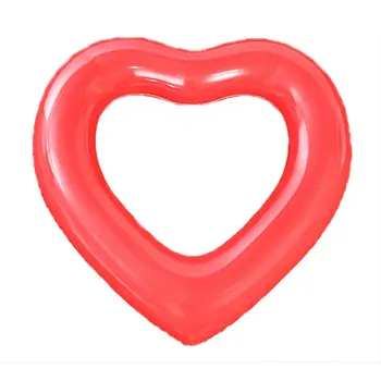

Swimming Ring Inflatable Heart-shaped Swimming Ring Thicken Pvc Love Swimming Ring Water Inflatable Love Floating Row