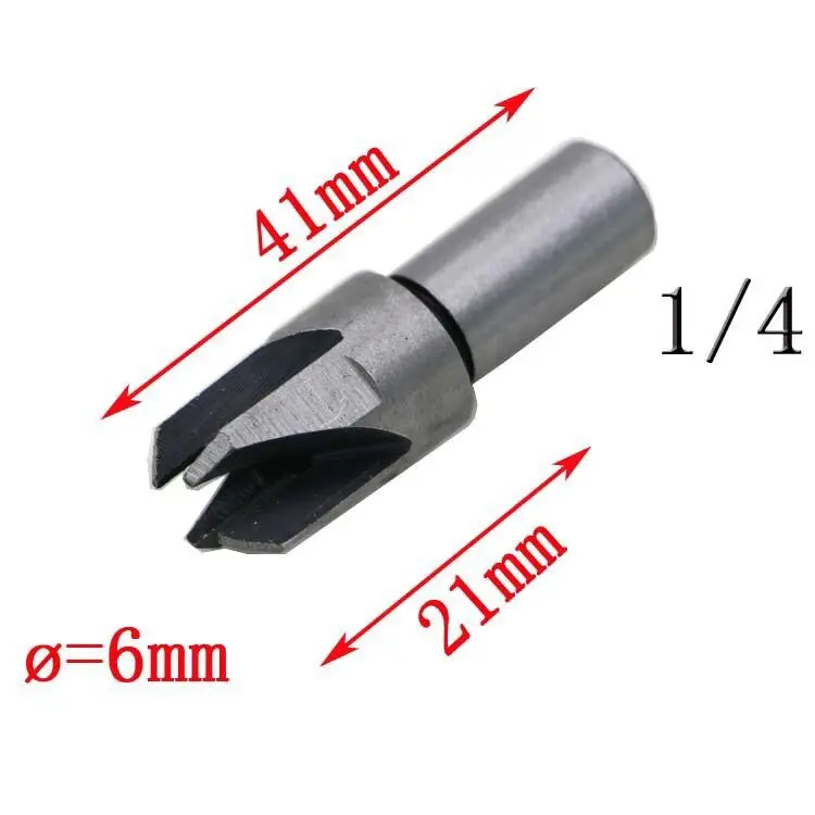 4 шт. деревообрабатывающее сверло коготь Тип столярное дело Корк дрель 5/8 1/2 3/8 1/4 деревянных разъем кабеля резак нож по пробковому дереву углерода Сталь ручной инструмент