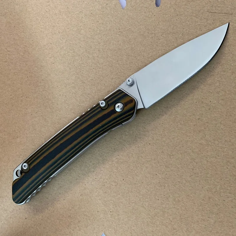 Brown Открытый складной нож для повседневного использования стиль G10 Ручка D2 лезвие походные ножи для охоты и выживания многофункциональные ручные инструменты - Цвет: Brown