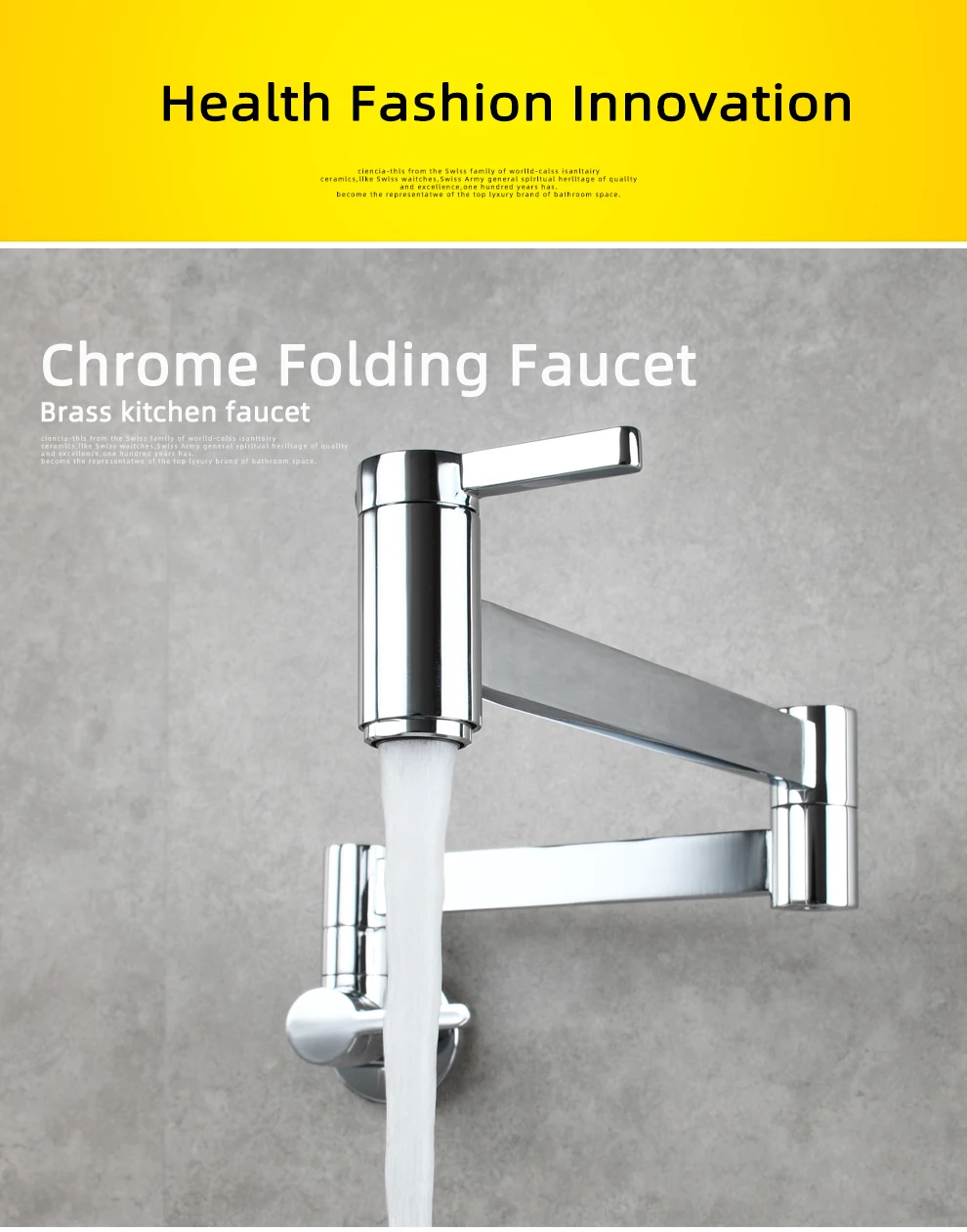 Enchimento de Panela, 360 Rotativa, Dobrável, Alongada