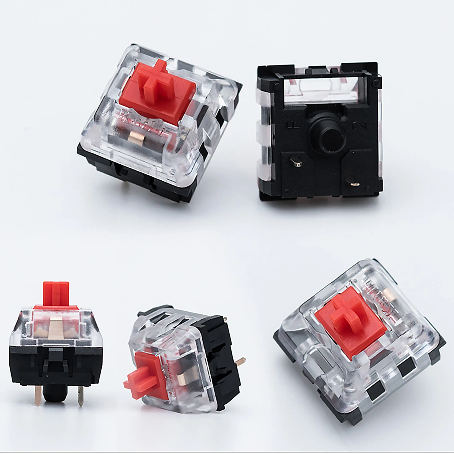Besegad 10 шт. 3 контактный сменный прозрачный RGB кнопочный переключатель для Cherry MX