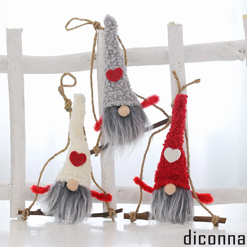 Милая Пижама с рождественским принтом, пижама украшения мохнатый джемпер дерево пеньковая веревка деревянный кулон