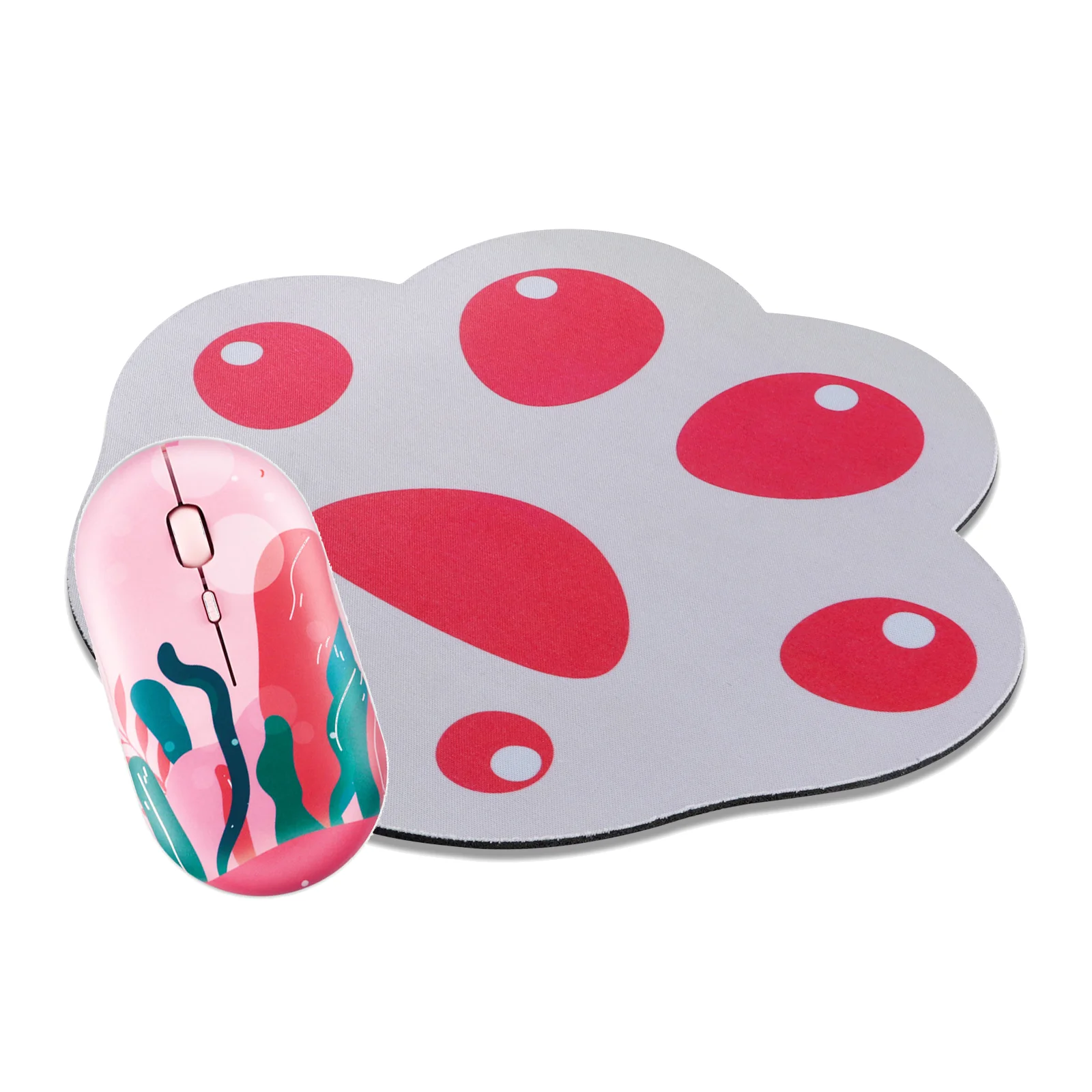 

CHYI Mouse Pad Cat Claw Shape Creative Mouse Mat Office Gaming Pink Mousepad Anti-slip Rubber Desk Mat For PC Gamer Girls Gift